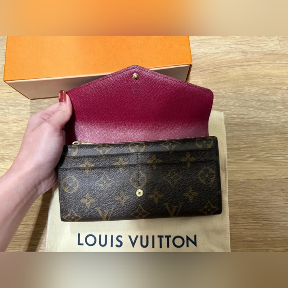 Louis Vuitton Monogram Canvas Red Interior Women’s Wallet